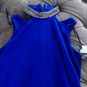 Brand new cobalt colored dress made by Perceptions New York. It's a size 14.